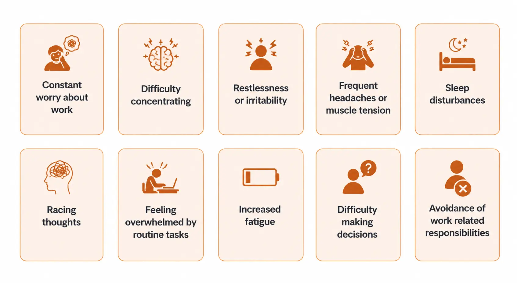 workplace stress symptoms